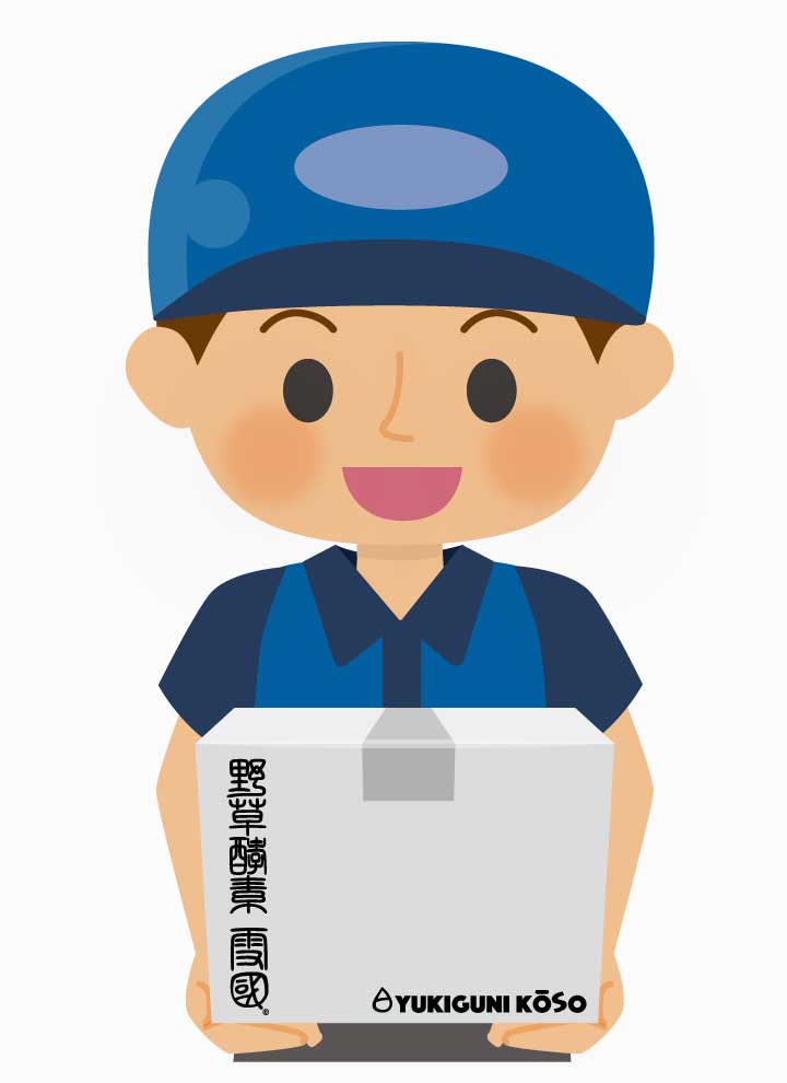 野草酵素を運ぶドライバー